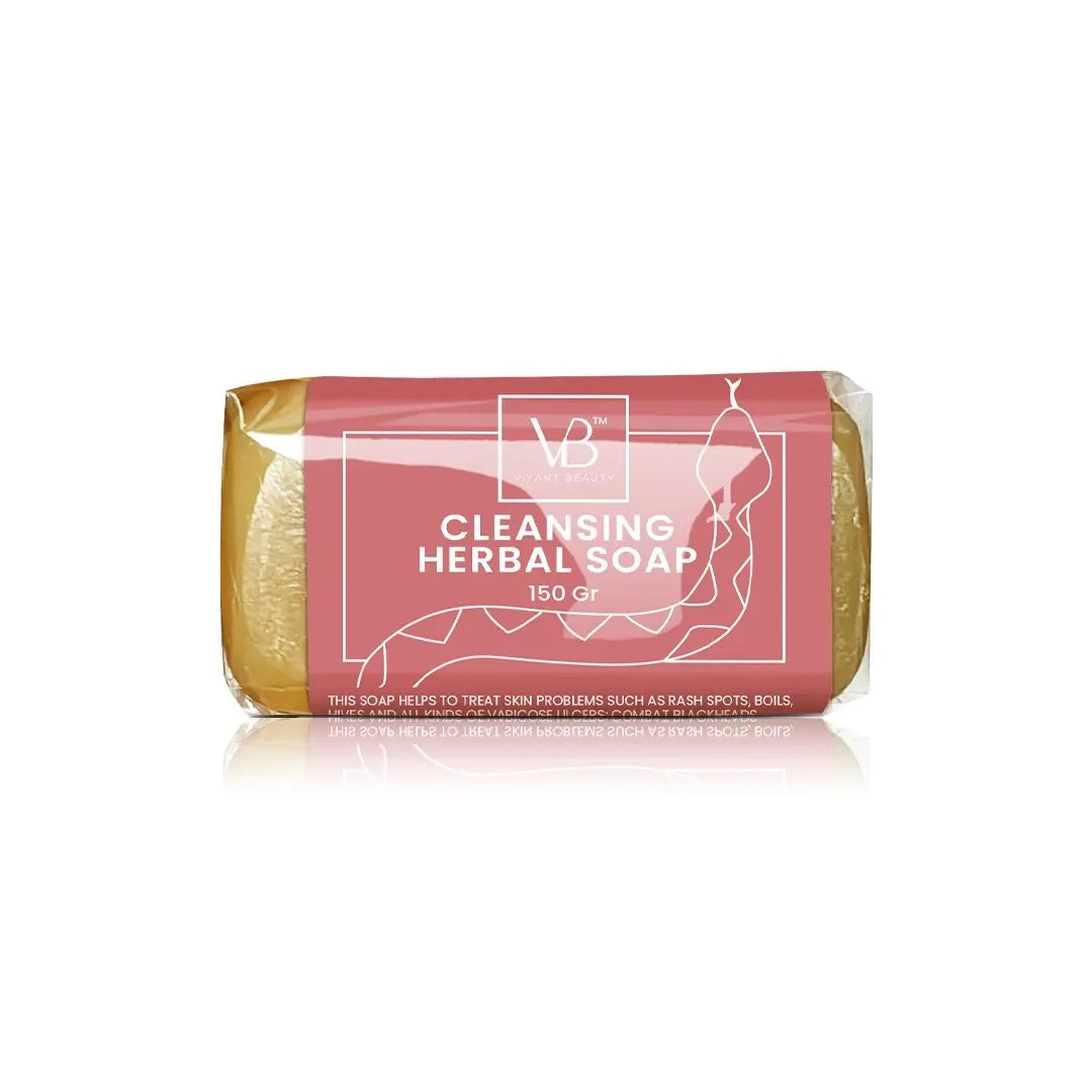 Cleansing Herbal Soap – Gentle Natural Cleansing Bar for All Skin Types, Deep Clean Moisturising Soap for Soft Healthy Skin