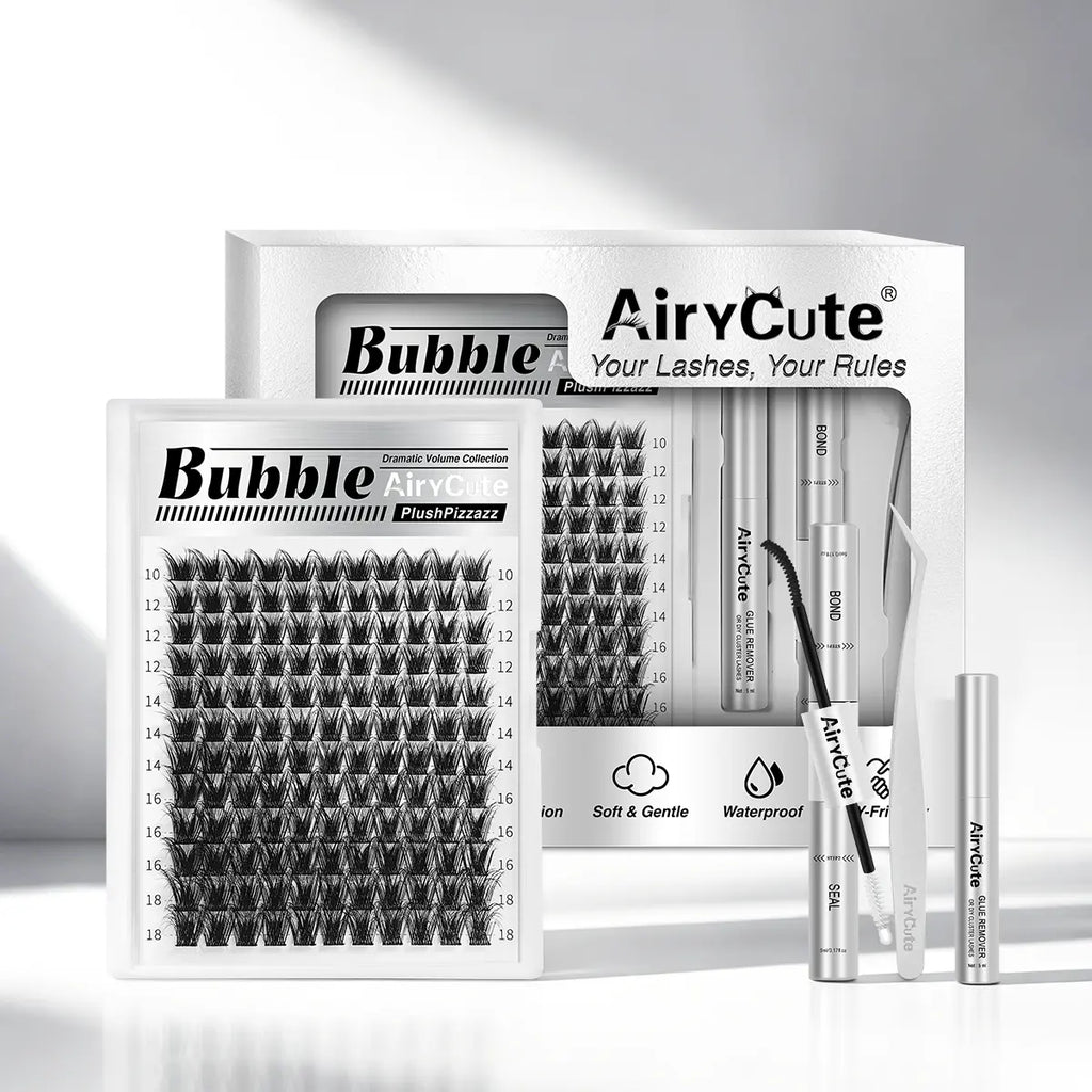 Airycute LIVE Exclusive Cluster Lashes – Viral DIY Lash Extensions with Best-Selling Styles Bubble, Elara, Brown Flaunt, Velure, Downy & Viva | Limited-Time Low Prices