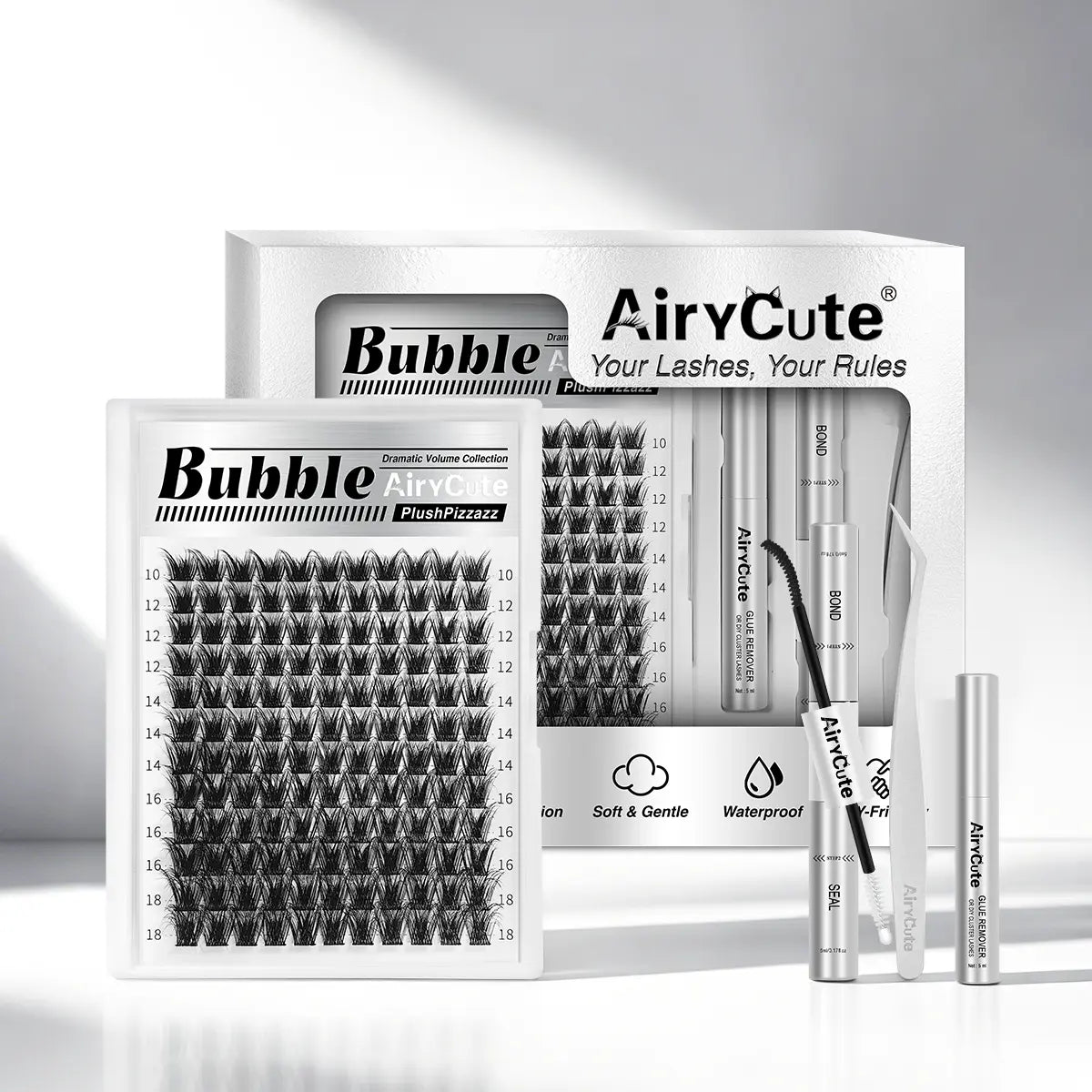 Airycute LIVE Exclusive Cluster Lashes – Viral DIY Lash Extensions with Best-Selling Styles Bubble, Elara, Brown Flaunt, Velure, Downy & Viva | Limited-Time Low Prices