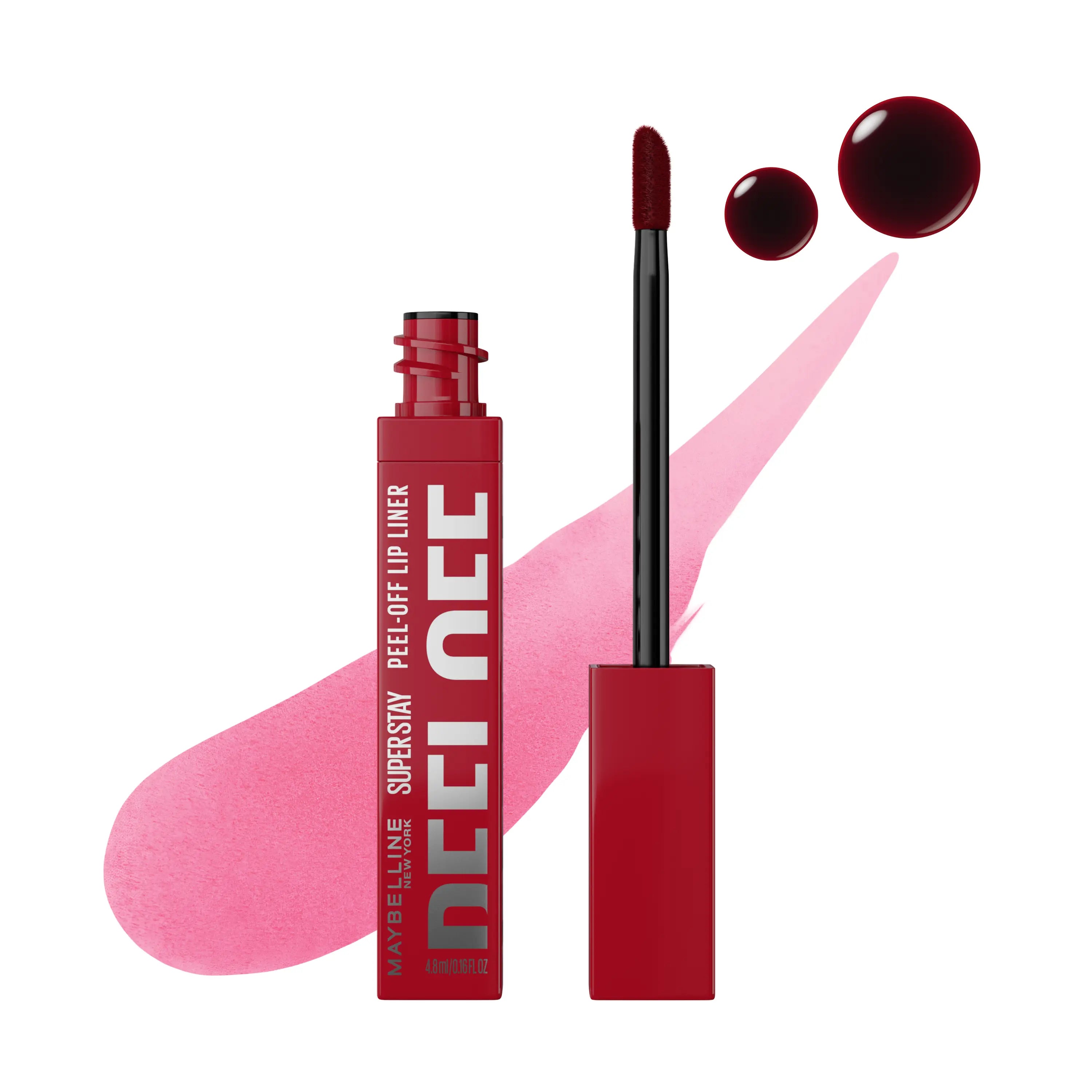 Maybelline New York Peel Off Lip Liner Stain – 24H Long-Lasting Tattoo-Like Lip Color | Smudge-Proof Transfer-Resistant Peel-Off Lip Tint