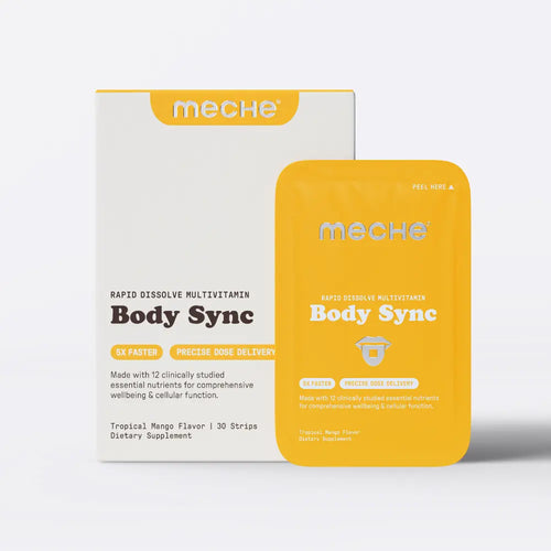 Body Sync Rapid Dissolve Multivitamin – Daily Vitamin & Nutrient Support Strips, 30 Count