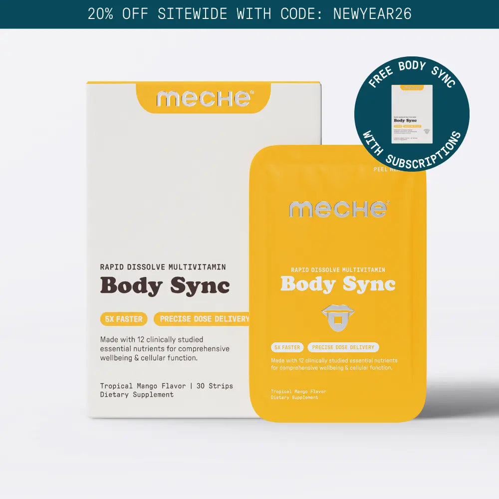 Body Sync Rapid Dissolve Multivitamin – Daily Vitamin & Nutrient Support Strips, 30 Count