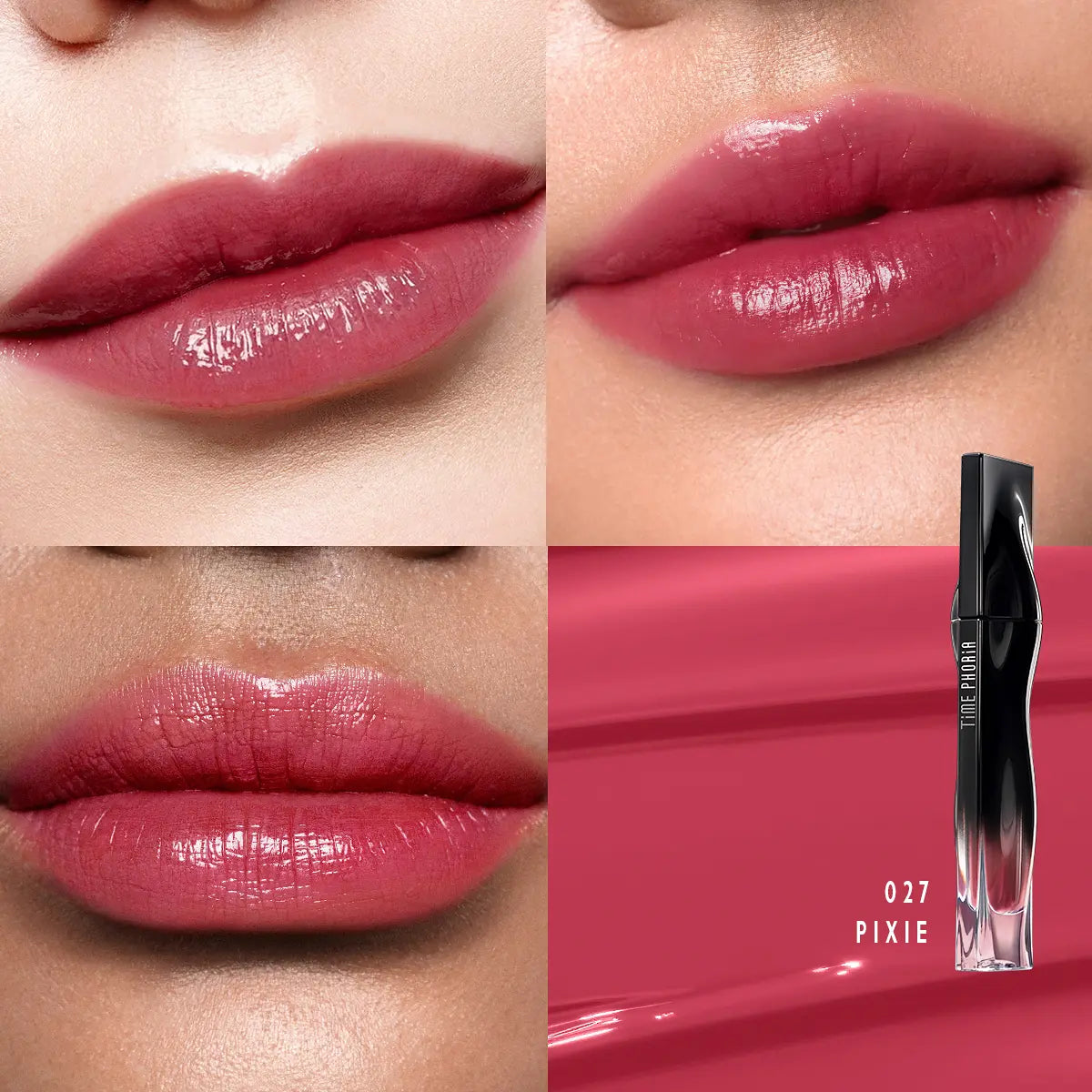 TIMEPHORIA Stellar Dust Lip Stain 5ML – High Coverage Glossy Lip Tint with Glassy Finish & 30% Moisture Essence | Long-Lasting Hydrating Lip Stain for Smooth, Flawless Makeup Look
