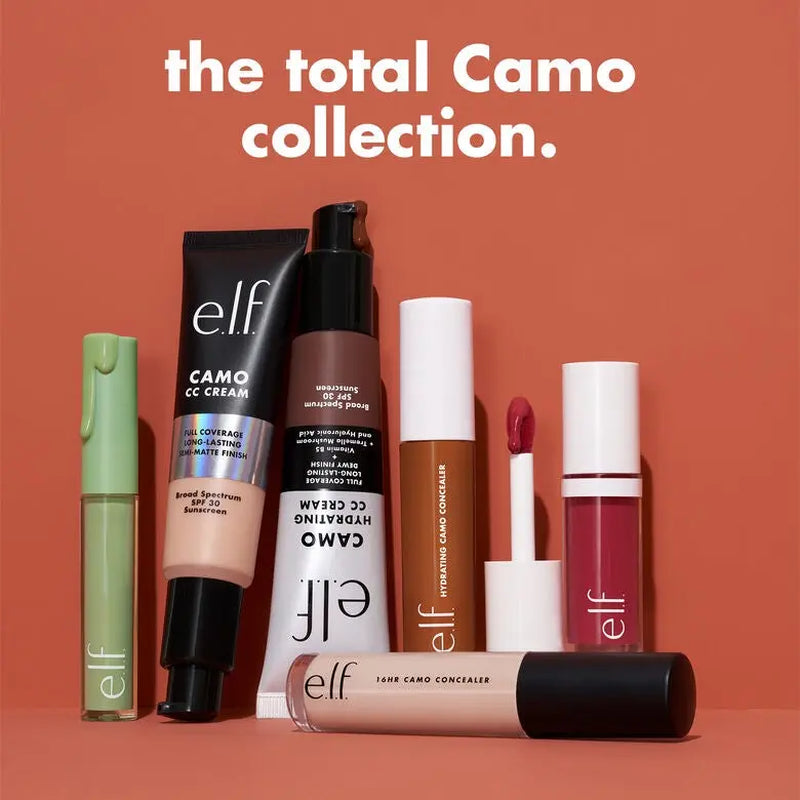 E.L.F. Camo Hydrating CC Cream SPF 30 – Full Coverage Colour Correcting Foundation with Dewy Finish, Vegan & Cruelty-Free Makeup, Lightweight Hydrating Face Cream 30ml
