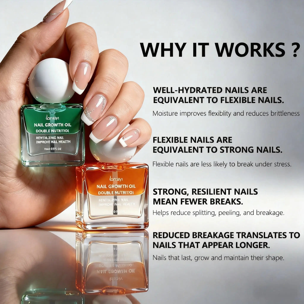 Rongshu Cosmetics Organic Nail Care Oil – Growth & Brightening Treatment for Damaged Nails