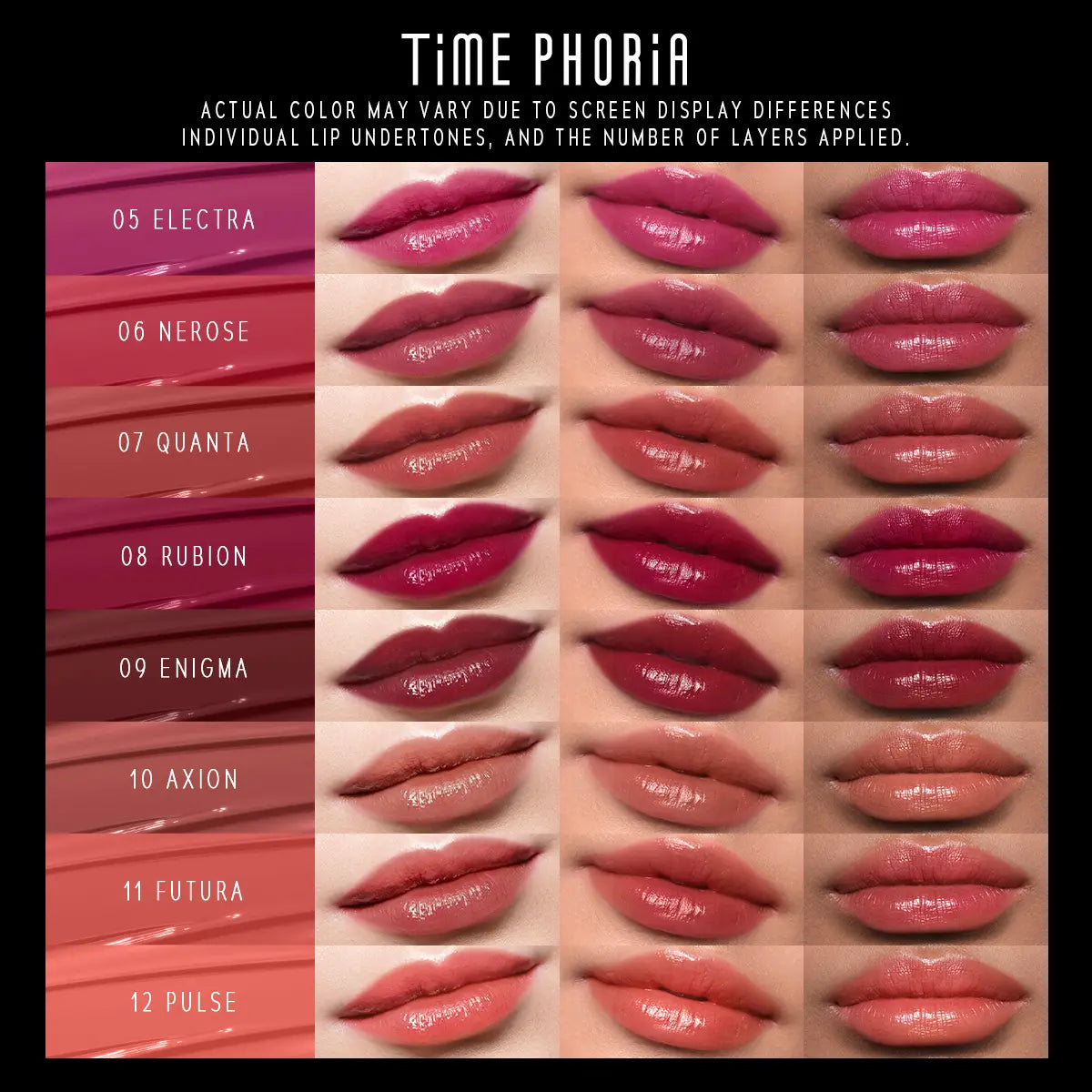 TIMEPHORIA Stellar Dust Lip Stain 5ML – High Coverage Glossy Lip Tint with Glassy Finish & 30% Moisture Essence | Long-Lasting Hydrating Lip Stain for Smooth, Flawless Makeup Look