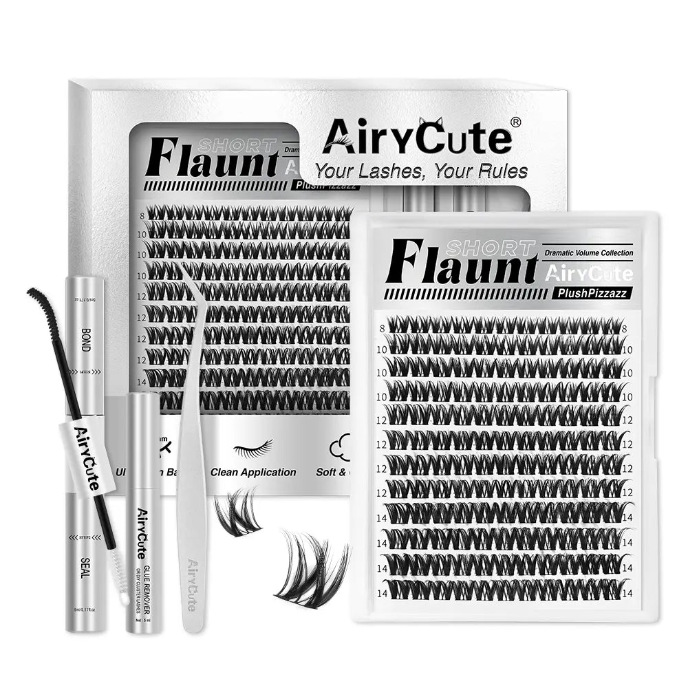 Airycute LIVE Exclusive Cluster Lashes – Viral DIY Lash Extensions with Best-Selling Styles Bubble, Elara, Brown Flaunt, Velure, Downy & Viva | Limited-Time Low Prices