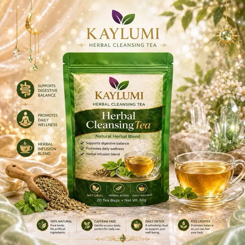 Kaylumi Herbal Cleansing Tea – Natural Detox & Gut Health Support Blend, 20 PCS