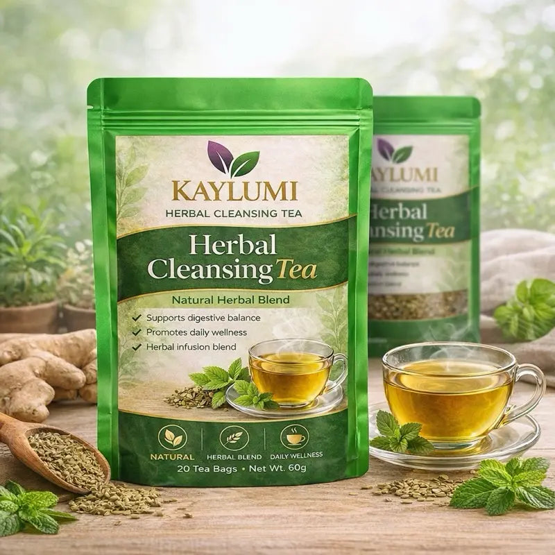 Kaylumi Herbal Cleansing Tea – Natural Detox & Gut Health Support Blend, 20 PCS
