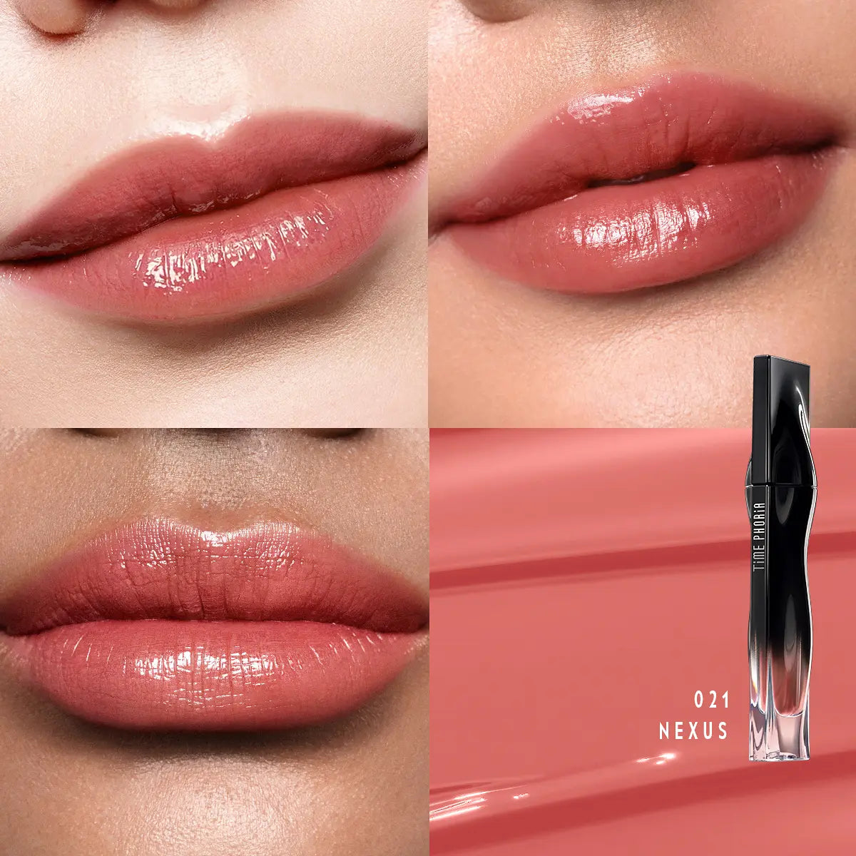 TIMEPHORIA Stellar Dust Lip Stain 5ML – High Coverage Glossy Lip Tint with Glassy Finish & 30% Moisture Essence | Long-Lasting Hydrating Lip Stain for Smooth, Flawless Makeup Look