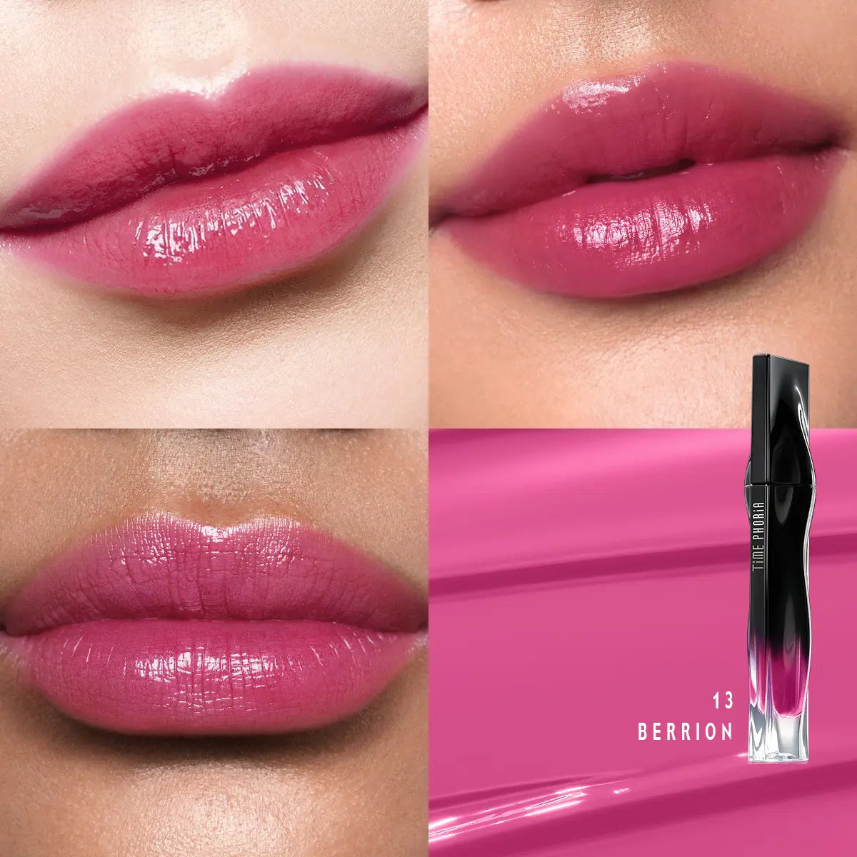 TIMEPHORIA Stellar Dust Lip Stain 5ML – High Coverage Glossy Lip Tint with Glassy Finish & 30% Moisture Essence | Long-Lasting Hydrating Lip Stain for Smooth, Flawless Makeup Look