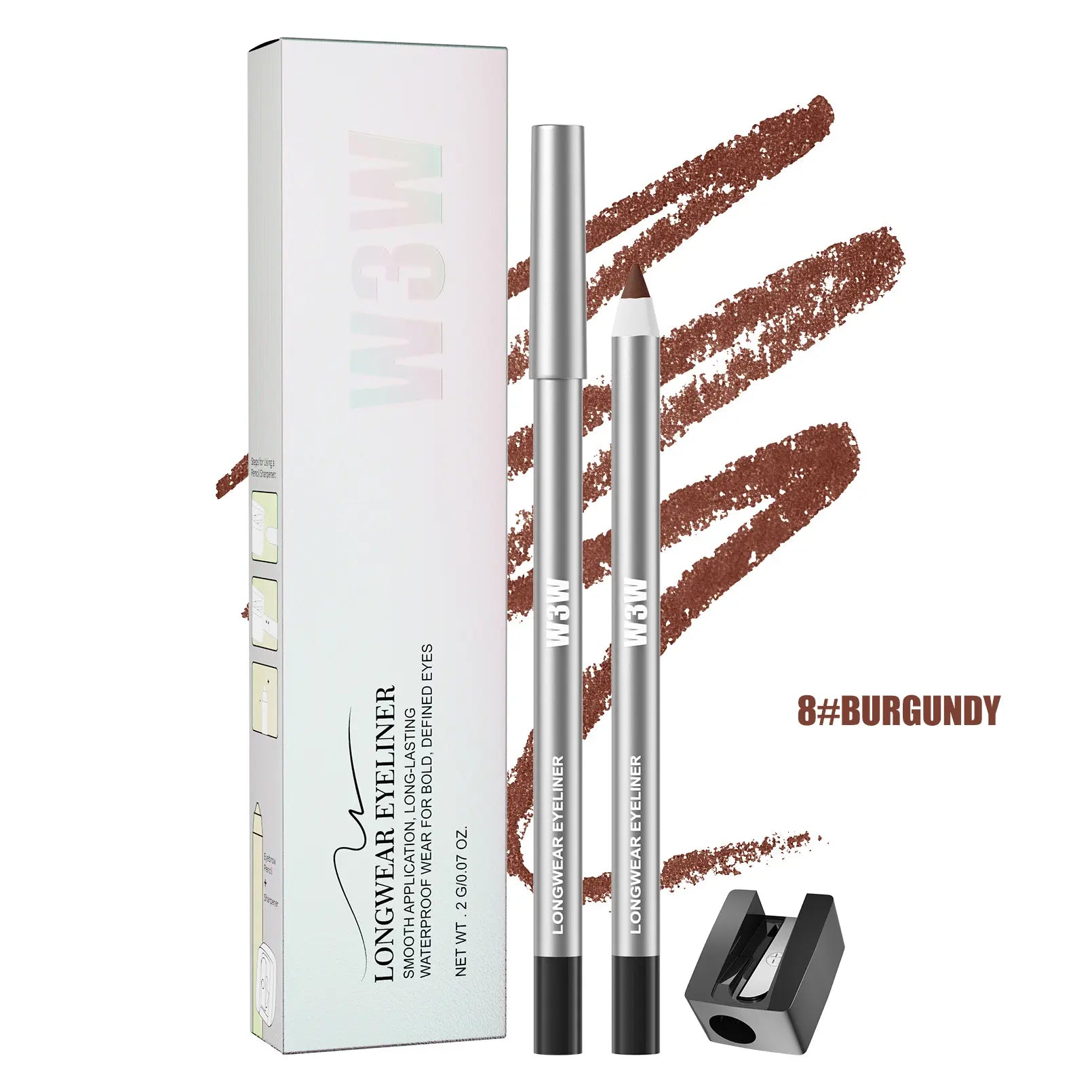 Eyeliner Pencil 24HR Waterproof – Ultra Smooth Smudge-Proof Long-Wear Eye Liner with Intense Color Payoff | Precision Creamy Formula for All-Day Flawless Makeup