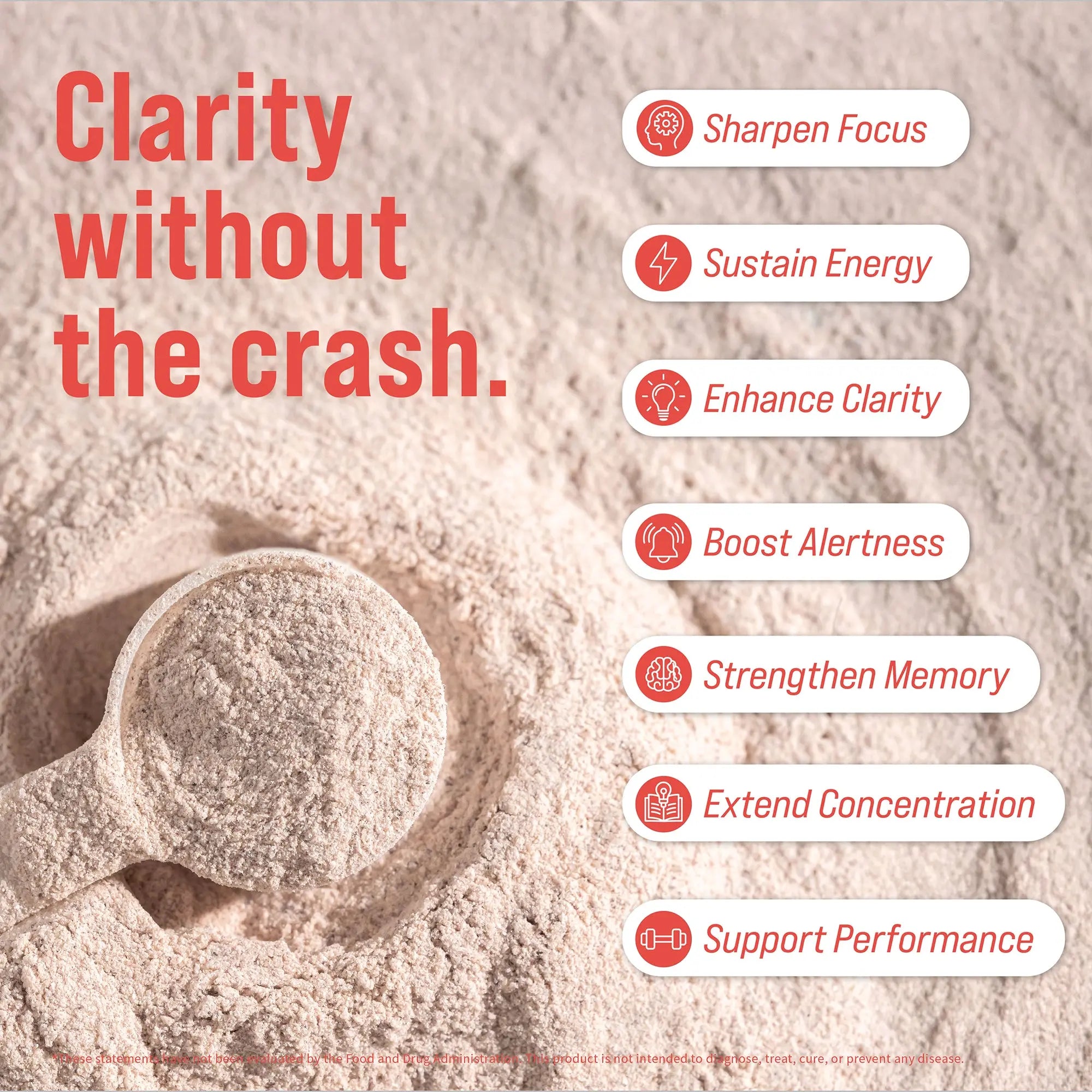 Nootropic Energy Drink Mix – Memory, Focus & Mental Clarity Support with Rhodiola, 30 Servings