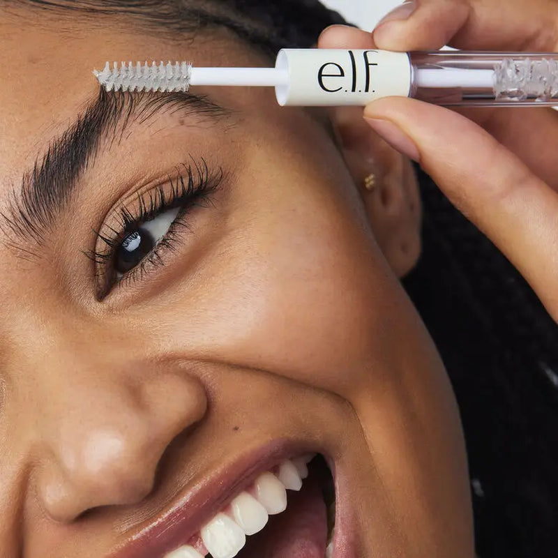 E.L.F. Clear Brow & Lash Mascara - Dual-Ended Clear Gel, Grooms & Holds Brows + Lashes, Long-Lasting Glossy Finish