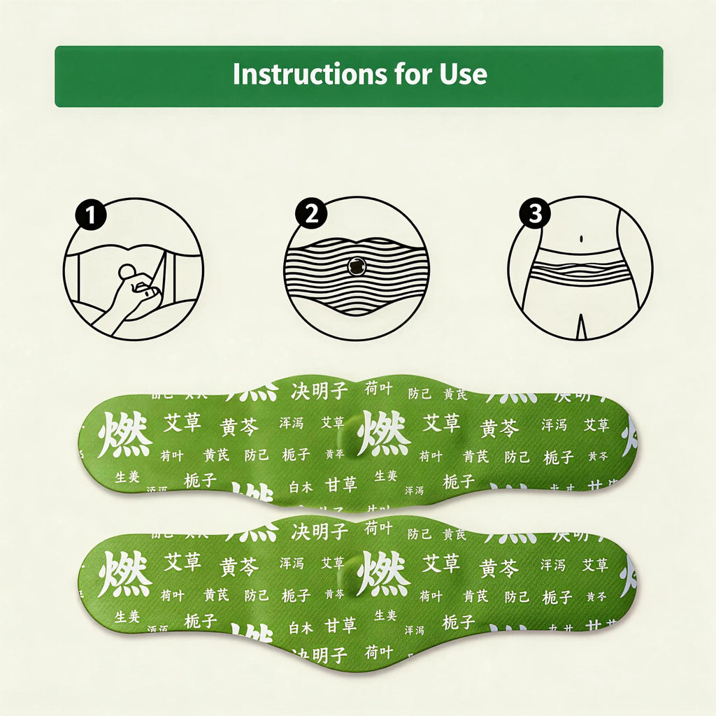 Herbal Heat Patch for Waist & Abdomen – Warming Body Care Patches for Daily Comfort
