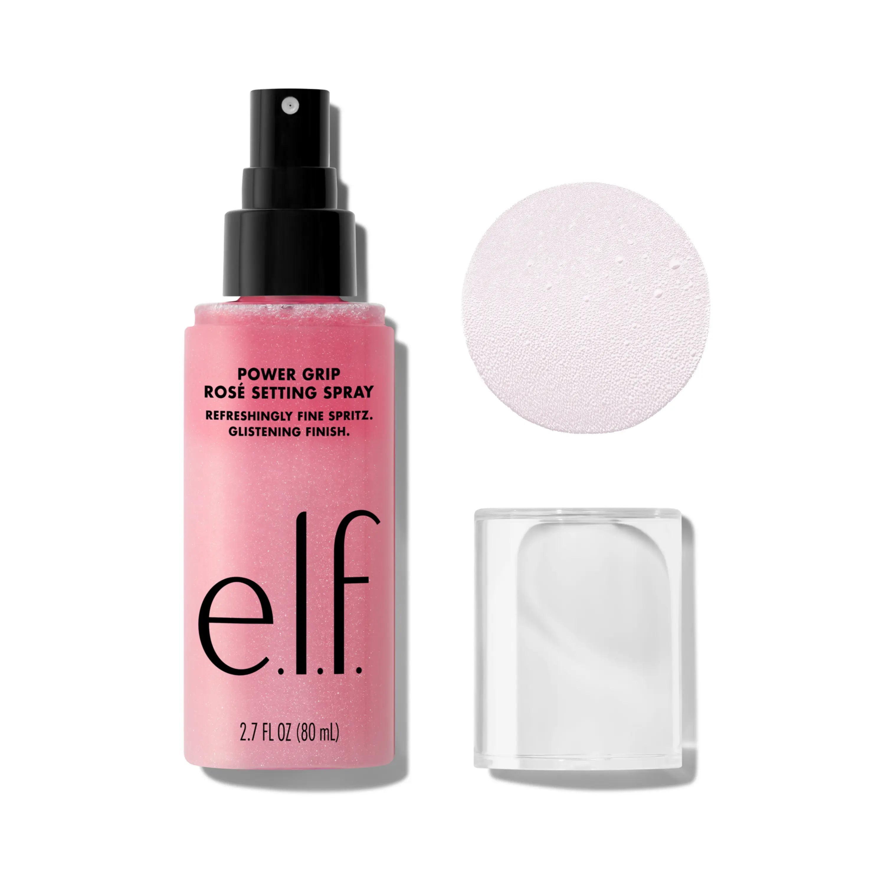 E.L.F. Power Grip Rosé Makeup Setting Spray, Cosmetic Long-Lasting Fixing Spray for Makeup Locking