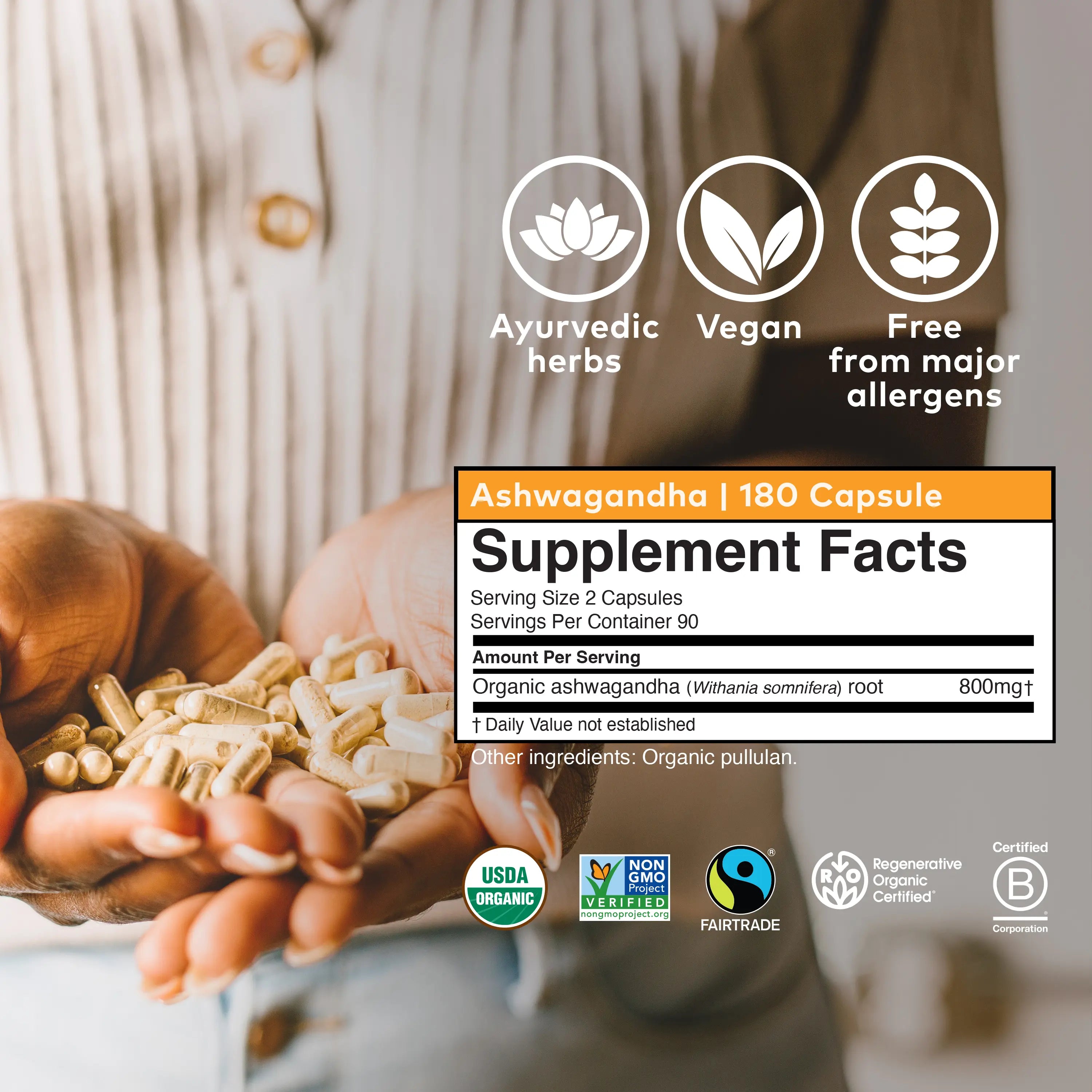 Herbal Ashwagandha Supplement – Healthy Stress Response & Daily Balance Formula