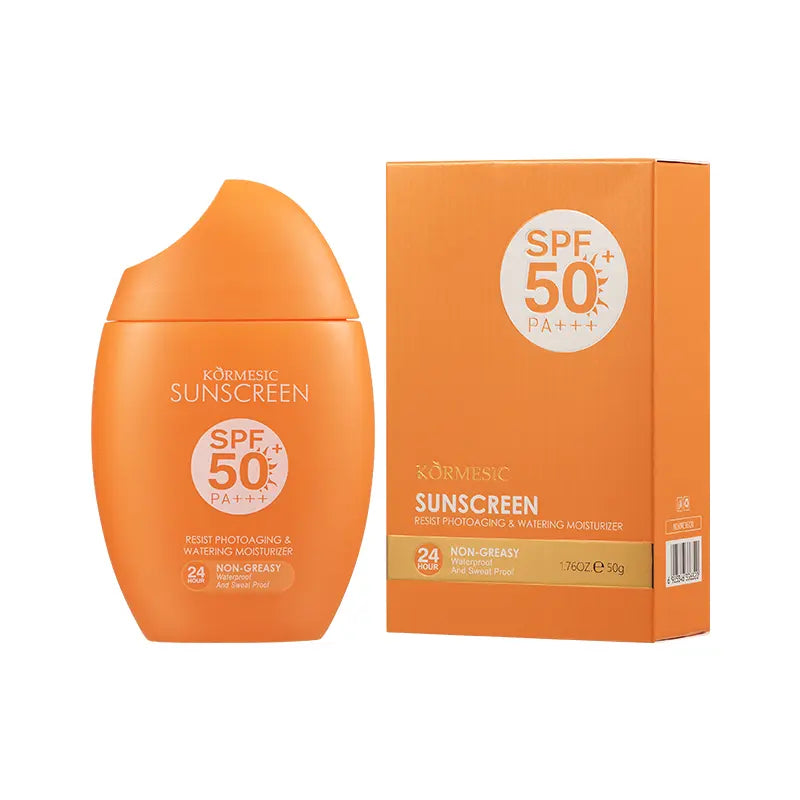 SPF 50 PA+++ Lightweight Daily Sunscreen – Broad Spectrum UV Protection for Sunburn & Tanning | Hydrating Non-Greasy Formula, No White Cast, Waterproof & Sweat Resistant Sunscreen for All Skin Types
