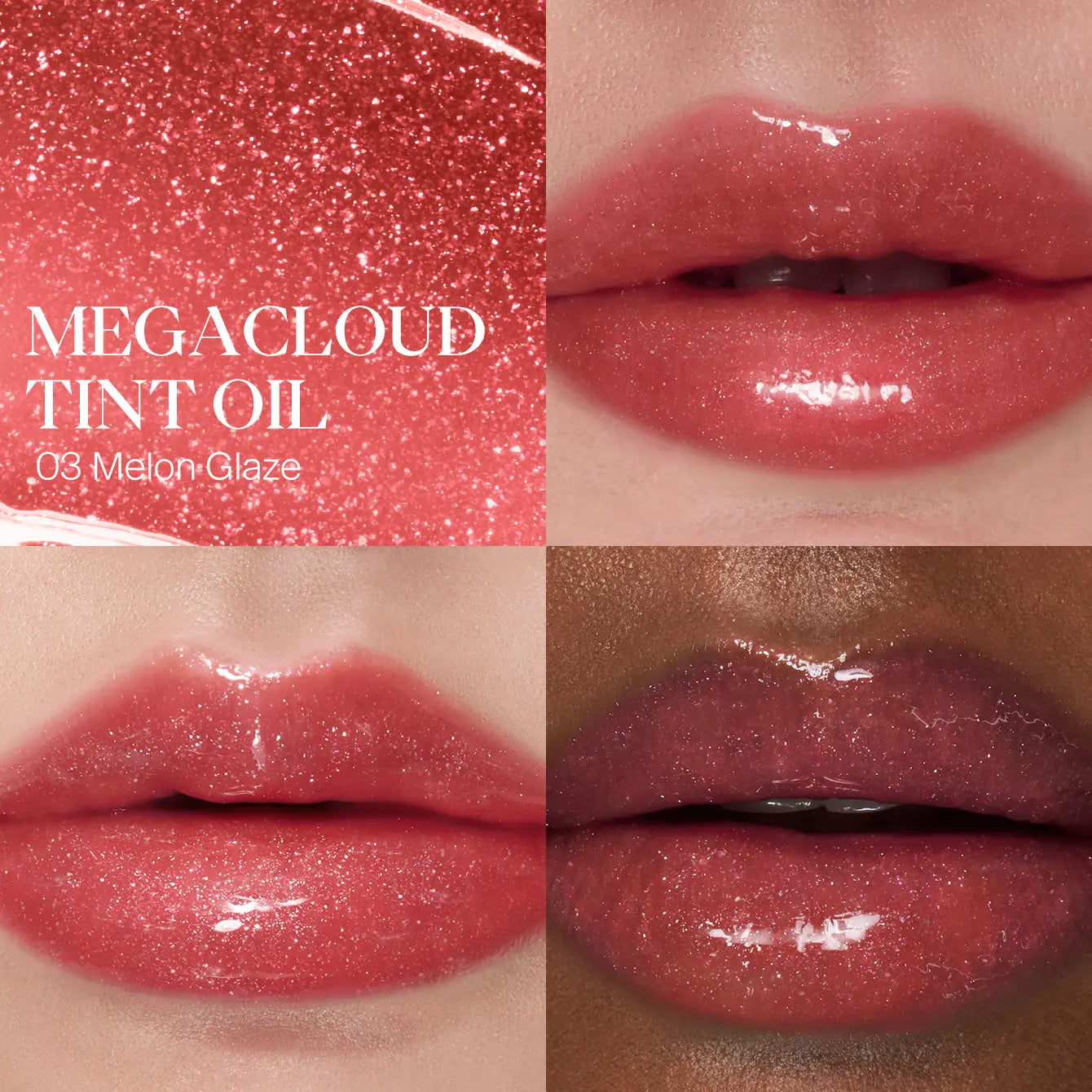 JOOCYEE Megacloud Tint Oil Lip Gloss – Juicy Hydrating Lip Oil with Shimmer, Long-Lasting Glass Shine Finish, Moisturizing Lip Repair for Date Nights, Parties & Everyday Glow