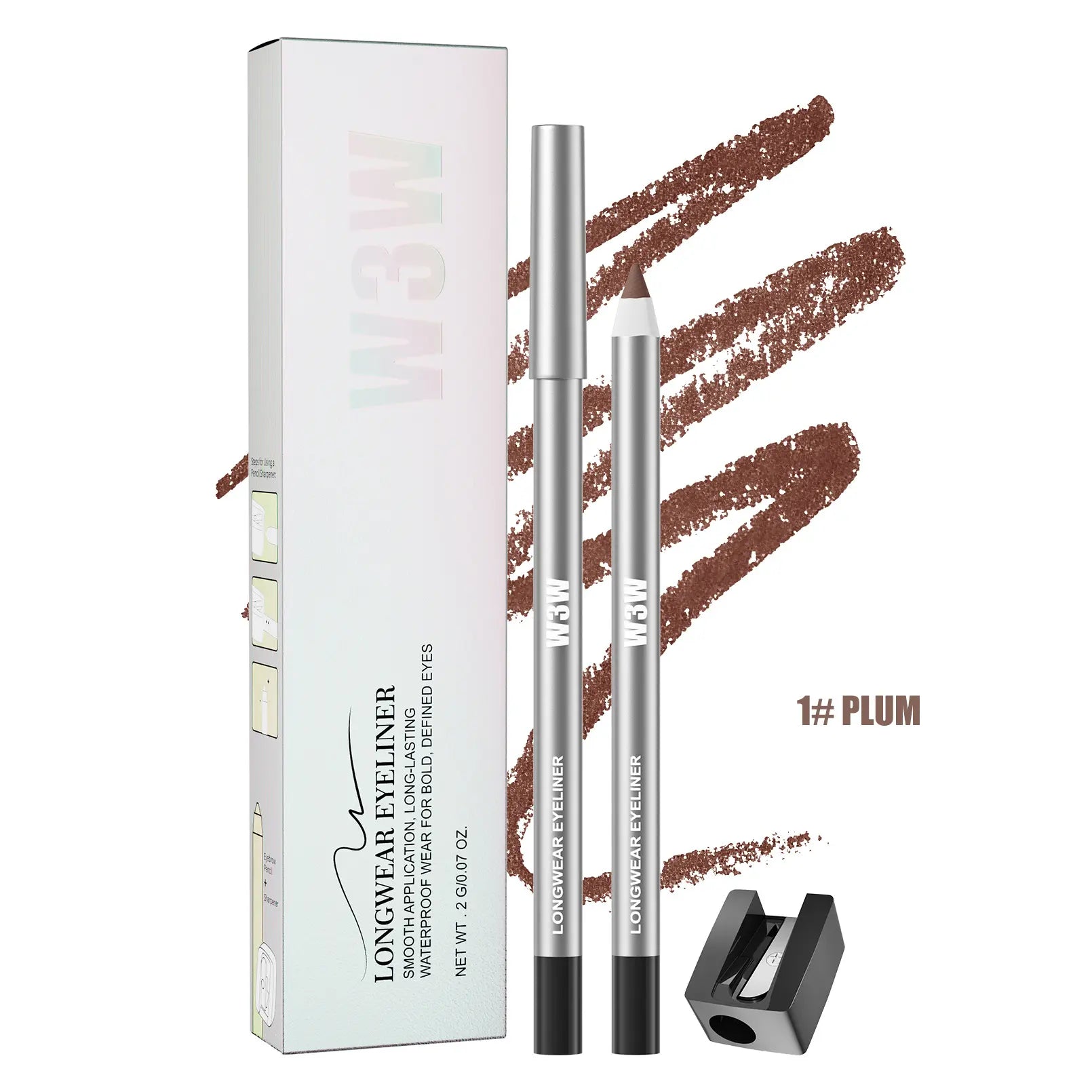 Eyeliner Pencil 24HR Waterproof – Ultra Smooth Smudge-Proof Long-Wear Eye Liner with Intense Color Payoff | Precision Creamy Formula for All-Day Flawless Makeup